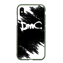 Чехол iPhone XS Max матовый DEVIL MAY CRY DMC, цвет: 3D-темно-зеленый