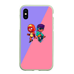 Чехол iPhone XS Max матовый Leon and Nita