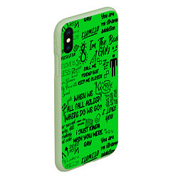 Чехол iPhone XS Max матовый GREEN BILLIE EILISH, цвет: 3D-салатовый — фото 2