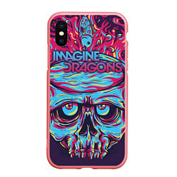 Чехол iPhone XS Max матовый Imagine Dragons, цвет: 3D-баблгам