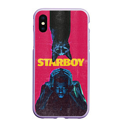 Чехол iPhone XS Max матовый STARBOY, цвет: 3D-светло-сиреневый