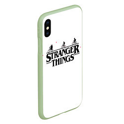 Чехол iPhone XS Max матовый STRANGER THINGS, цвет: 3D-салатовый — фото 2