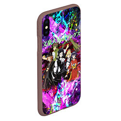 Чехол iPhone XS Max матовый Bungou Stray Dogs, цвет: 3D-коричневый — фото 2