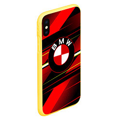 Чехол iPhone XS Max матовый BMW, цвет: 3D-желтый — фото 2