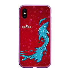 Чехол iPhone XS Max матовый CS GO Water Elemental