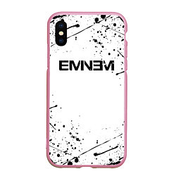 Чехол iPhone XS Max матовый EMINEM, цвет: 3D-розовый