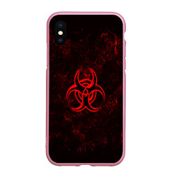 Чехол iPhone XS Max матовый BIOHAZARD