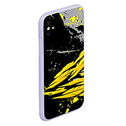 Чехол iPhone XS Max матовый Форма для фитнеса, цвет: 3D-светло-сиреневый — фото 2