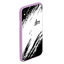 Чехол iPhone XS Max матовый ASAP ROCKY, цвет: 3D-сиреневый — фото 2