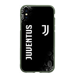 Чехол iPhone XS Max матовый JUVENTUS, цвет: 3D-темно-зеленый