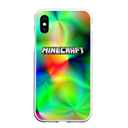 Чехол iPhone XS Max матовый MINECRAFT