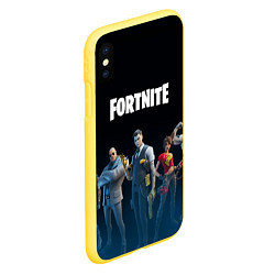 Чехол iPhone XS Max матовый FORTNITE 2 СЕЗОН ГЛАВА 2, цвет: 3D-желтый — фото 2