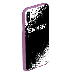 Чехол iPhone XS Max матовый EMINEM, цвет: 3D-фиолетовый — фото 2