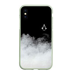 Чехол iPhone XS Max матовый Assassin??s Creed, цвет: 3D-салатовый