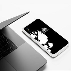 Чехол iPhone XS Max матовый Пограничные Войска, цвет: 3D-белый — фото 2