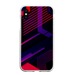 Чехол iPhone XS Max матовый Modern Geometry