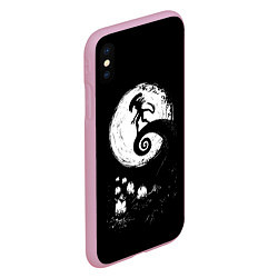Чехол iPhone XS Max матовый ЧУЖОЙ, цвет: 3D-розовый — фото 2