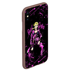 Чехол iPhone XS Max матовый JOJOS BIZARRE ADVENTURE, цвет: 3D-коричневый — фото 2