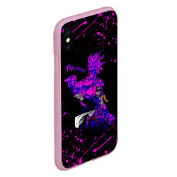 Чехол iPhone XS Max матовый JOJOS BIZARRE ADVENTURE, цвет: 3D-розовый — фото 2