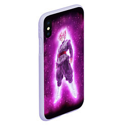 Чехол iPhone XS Max матовый Супер Сайян Super Saiyan, цвет: 3D-светло-сиреневый — фото 2