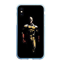 Чехол iPhone XS Max матовый One punch man Ванпанчмен