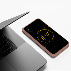 Чехол iPhone XS Max матовый TWENTY ONE PILOTS, цвет: 3D-коричневый — фото 2