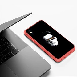 Чехол iPhone XS Max матовый Twin Peaks, цвет: 3D-красный — фото 2