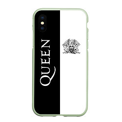 Чехол iPhone XS Max матовый Queen, цвет: 3D-салатовый