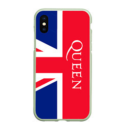 Чехол iPhone XS Max матовый Queen, цвет: 3D-салатовый