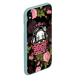 Чехол iPhone XS Max матовый KIMETSU NO YAIBA, цвет: 3D-мятный — фото 2