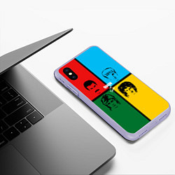 Чехол iPhone XS Max матовый Queen, цвет: 3D-светло-сиреневый — фото 2