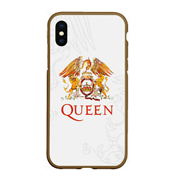 Чехол iPhone XS Max матовый Queen, цвет: 3D-коричневый
