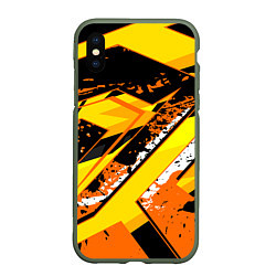 Чехол iPhone XS Max матовый Bona Fide, цвет: 3D-темно-зеленый