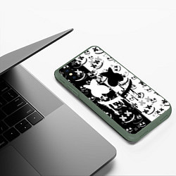 Чехол iPhone XS Max матовый Fortnite & Marshmello, цвет: 3D-темно-зеленый — фото 2