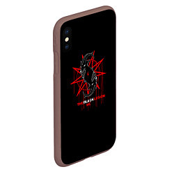 Чехол iPhone XS Max матовый Slipknot, цвет: 3D-коричневый — фото 2