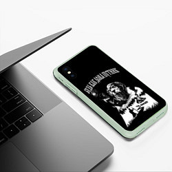 Чехол iPhone XS Max матовый БУДЬ КАК ДОМА ПУТНИК, цвет: 3D-салатовый — фото 2