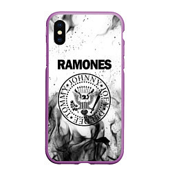 Чехол iPhone XS Max матовый RAMONES