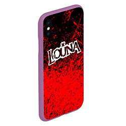 Чехол iPhone XS Max матовый Louna, цвет: 3D-фиолетовый — фото 2