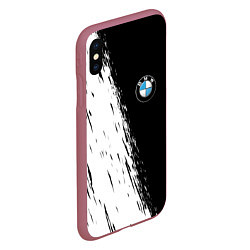 Чехол iPhone XS Max матовый BMW, цвет: 3D-малиновый — фото 2