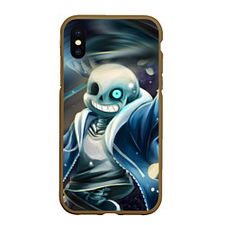 Чехол iPhone XS Max матовый UNDERTALE, цвет: 3D-коричневый