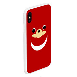 Чехол iPhone XS Max матовый Knuckles, цвет: 3D-белый — фото 2