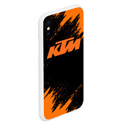 Чехол iPhone XS Max матовый KTM, цвет: 3D-белый — фото 2