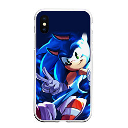 Чехол iPhone XS Max матовый Sonic