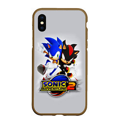 Чехол iPhone XS Max матовый SONIC & SHADOW