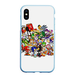 Чехол iPhone XS Max матовый SONIC