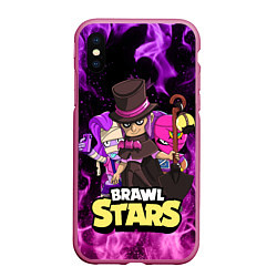 Чехол iPhone XS Max матовый BRAWL STARS MORTIS