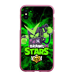 Чехол iPhone XS Max матовый Brawl stars 8-BIT