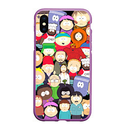 Чехол iPhone XS Max матовый South Park персонажи