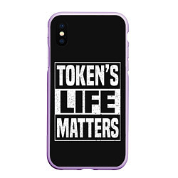 Чехол iPhone XS Max матовый TOKENS LIFE MATTERS