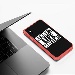 Чехол iPhone XS Max матовый KENNYS LIFE MATTERS, цвет: 3D-красный — фото 2